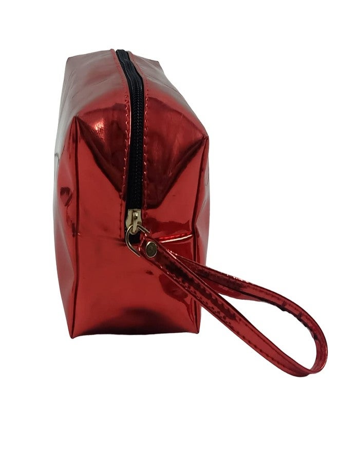 Beloved Latest pu Leather Bags Travel Toiletry Travel Bags Shaving Kit/Pouch/Bag for Men and Women (Maroon) - Image 4